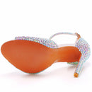 Summer Sweet High Heels Bridal Wedding Shoes Banquet Dress Stiletto Female Gladiator Sandals