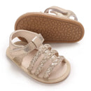 Summer 0-1Y Solid Color Comfortable Baby Girl Sandals Breathable Summer