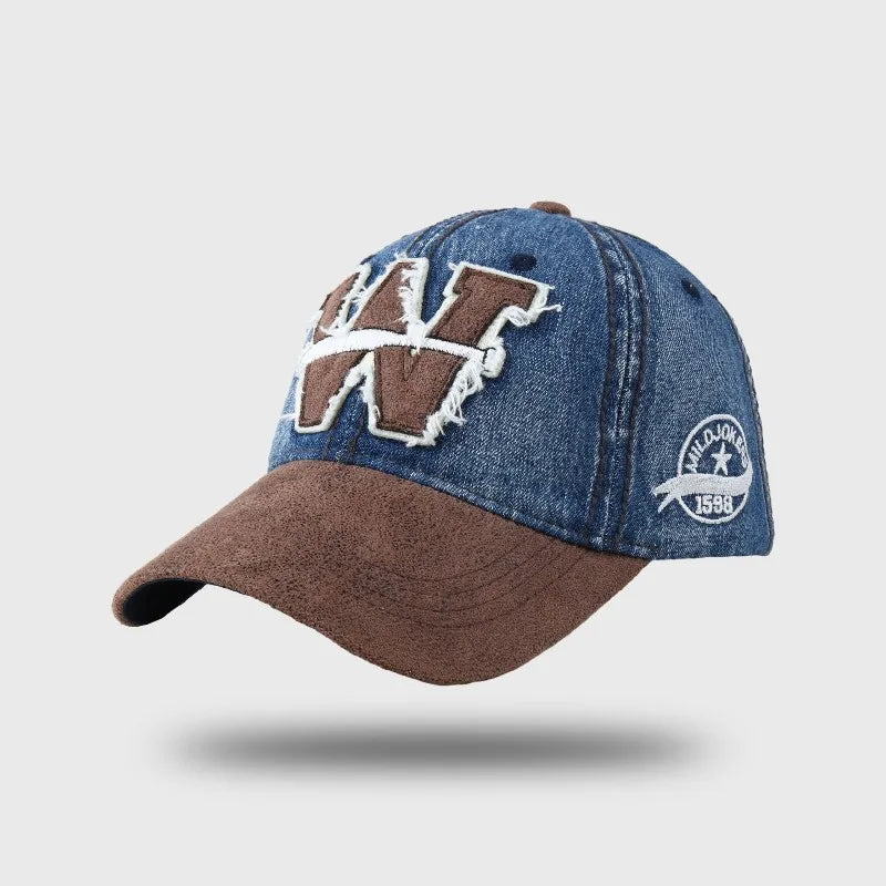 Outdoor Men's Baseball Cap Washed Soft Top Snapback Hat Embroidery