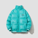 Leather Men's Winter Warm Cotton Coat Plus Velvet Padded Winter High Collar Jacket Men