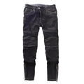 Men Genuine Leather Motorcycle Biker Pants Slim Fit Suede Leather Riding Trousers Casual Straight Pants