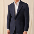 Men Blazer Denim Jacket Men Single Breasted Business Men Blazer Gentleman One Button Wedding Groom Formal Suit