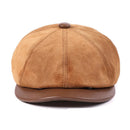 Brown cap on a white background with text at the bottom, Obroi