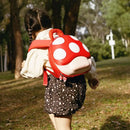 Red Mushroom School Bags for Kindergarten Girls Boys Kawaii Travel Backpack Toddler Children's Bag Gift