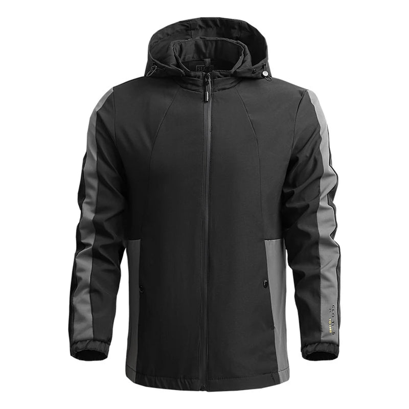 Men Spring Autumn Hooded Jacket Coat Casual Windbreaker Male Outerwear Outdoor