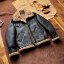Men’s Genuine Fur Jacket – Winter Warm Thick Wool Shearling Coat | Classic Stylish Outerwear