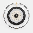 Modern wall clock with black and white design on a white background, Obroi