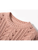 Cashmere Pullover Women Round Neck Solid Gentle Sweet Comfortable Casual Versatile Knitwear Autumn