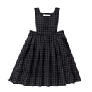 kids girls plaid winter jumper dress children teen girl Wool like fabric vest jumper dresses clothing