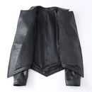 Leather Jackets Motor Biker Coat Turn Down Collar Real Leather Clothing