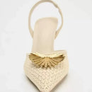 Elegant Women Pumps Slingbacks High Heels for Ladies Women Designer Shoes