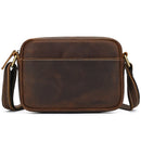 Genuine Leather Men Shoulder Bag Vintage Messenger Bag Mini Crossbody Bag