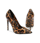 women Pumps Thin high heels Pointed Toe Shallow Slip-On Leopard women's