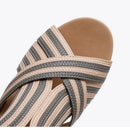 Wedge heel platform sandals women summer heel zipper Roman shoes casual women sandals