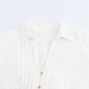 Summer Women Feel Ruffled Edge Decoration Long Shirt Dress