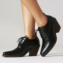 Classic Female Pumps Heels 7cm Square Toe Lace Office Ladies Shoes