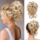 Hair Bun Chignon Messy Curly Hair Band Elastic Scrunchy False Hair Pieces For Women Hairpins