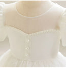 Puffy Mesh Princess Dress for Girls Beading Casual Kids Clothes Baby Graduation Ball Gown