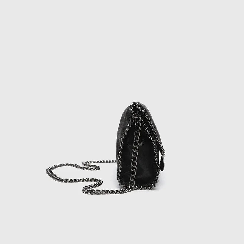 Single Shoulder Bag Hip Hop Style Cover Opening Envelope Bag For Women