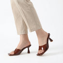 Summer Concise Women Slippers Transparent Square Toe Slides Sandals Ladies Comfortable Lightweight Designer Beach Shoe