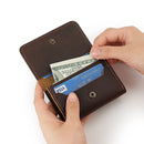 Leather Card Holder Men Genuine Leather Credit Card Holder Mini Purse for Male