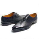 Men Genuine Leather Formal Shoes Classic Black Patent Oxfords for Weddings & Business|Breathable Lining|Tassel/Brogue Options