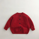 Winter Kids Sweaters Red Toddler Girl Cardigan Kids Boys Girls Cardigan Christmas Costumes Children Coat Clothes