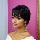 Short Pixie Cut Bob Wig Lace Front Human Hair Wigs Pre-Plucked for Women with Baby Hair and Natural Hairline