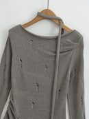 Autumn Winter Woman Baddie Pullovers Sweater Long Sleeve Knitwears Aesthetic Design