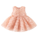 Summer Newborn Girls Clothes Cute Birthday Flowers Toddler Princess Kids Dress Baby Dresses