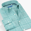 Plaid Linen Shirt Casual Men Shirts Clothing Summer