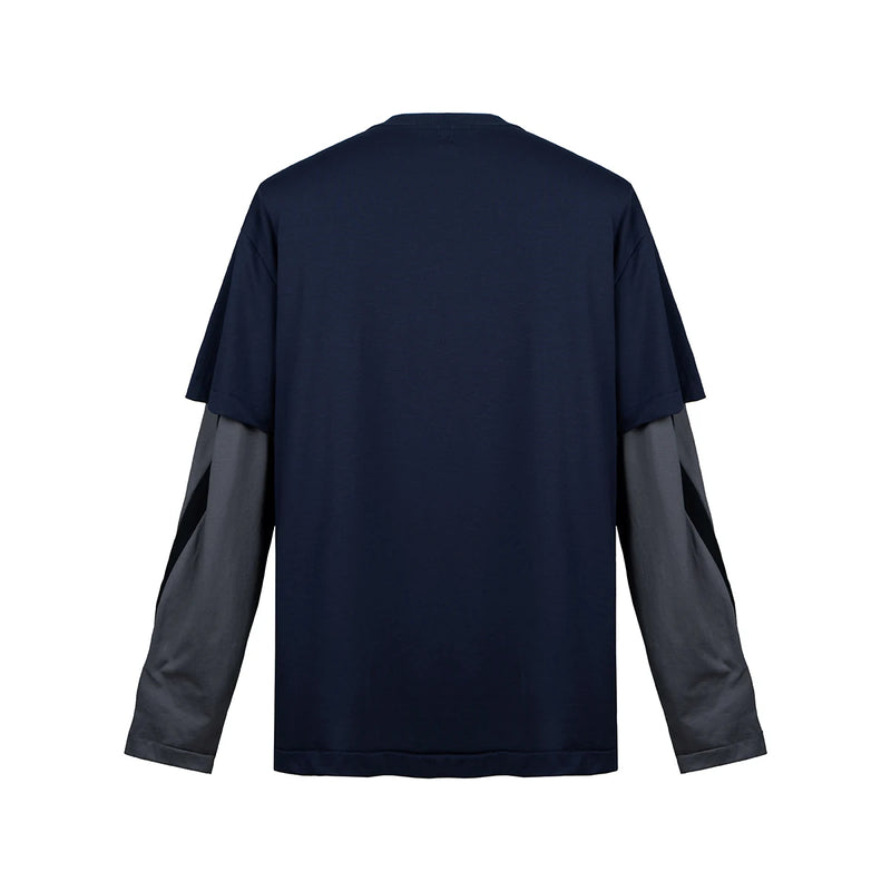 Mens Fall Tshirts Crew Neck Casual T-shirt