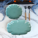 Home combination dish plate begonia flower shaped plate ceramic plate