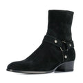 Men Chelsea Boots Buckle Side Shoes Casual Street Men Western Boots