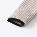 Baby Boys Winter Knit Coat Kids Double Breasted Turn-down Collar Sweater Jacket Children Vintage Knitted Cardigan