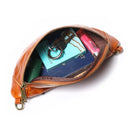 Genuine leather chest bag for men casual crossbody bag waist bag.