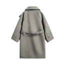 Woolen Coat Men Winter Streetwear Lapel Loose Single Breasted Outerwear Men