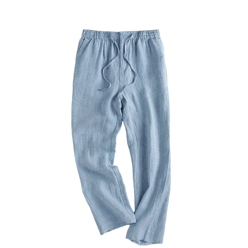 Elegant Cotton Linen Pants For Men Summer Loose Comfortable pants