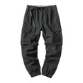 Trousers - Men Cotton Tapered Utility Cargo Pants Casual Style with Multi-Pockets