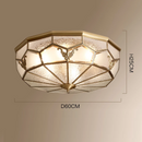 Gold Copper Design LED Ceiling  Lamp Chandelier Light