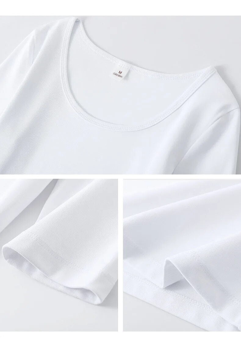 Women Sweetshirts O-neck shirts for womens woman clothes Cotton Tees Spring Summer Lady Tops