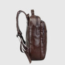 Mens Leather Backpacks Book Backpack Men Business Laptop Bags Travel Bag Daypacks