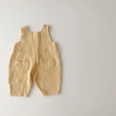 Baby Girls Boys Summer Sleeveless Plaid Outfits Kids Infant Jumpsuits Cotton Romper Overalls 0-18M