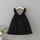 Girls Princes Lace Dresses Baby Kids Sling Wedding Party Ball Gown Costume For 1-6 Years