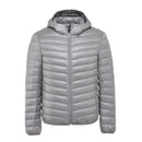 Warm Men Casual Hooded White Duck Down Jacket Thin and Light Men Down Coats