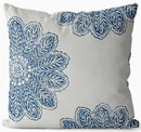 Free Shipping retro flower blue square throw pillow cushion cover home decore