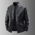 Autumn winter Jacket Men Light Luxury Casual Fit Slim Baseball Clothes Man Trendy Motorcycle Leather Coat