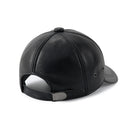 Men's Adjustable Baseball Cap Winter Driving Hat Genuine Leather