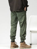Men's Cargo Pants Joggers Letter Embroidery Streetwear Work Pant Man Casual Cotton Loose Trousers