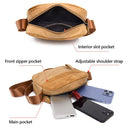 Unisex Vintage Crossbody Bag For Male Environmentally Friendly Materials Handbag Multifunction Single Shoulder
